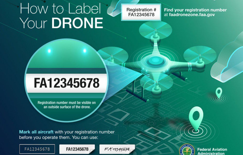 Latest FAA Drone Rules – Registration Number Markings