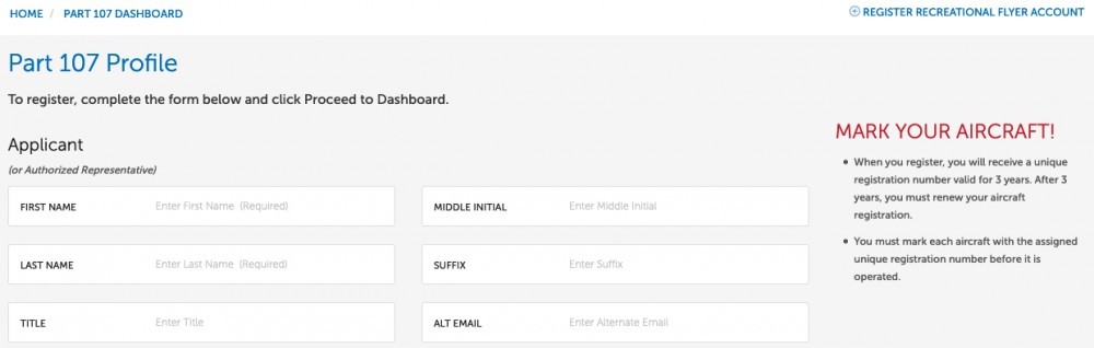 107 Account Registration